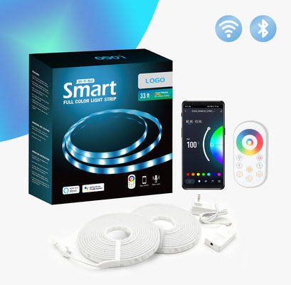 BLE 10M Wifi Led Strip Lights Fixed RGB CW RF DC24V