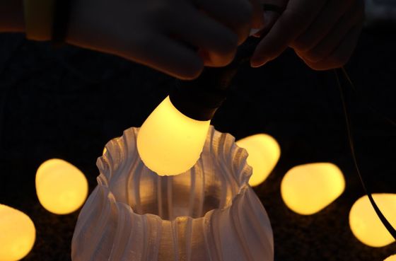 Luminous Bulb String Lights Music Remote Control Programmable RGB LED Christmas Lights