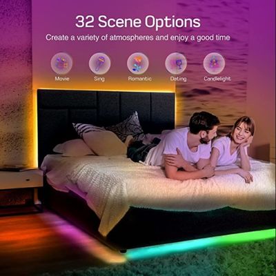 1m 3ft RGB Bendable Led Strip Lights , Flexiable WiFi LED Light Strips