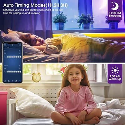 1m 3ft RGB Bendable Led Strip Lights , Flexiable WiFi LED Light Strips