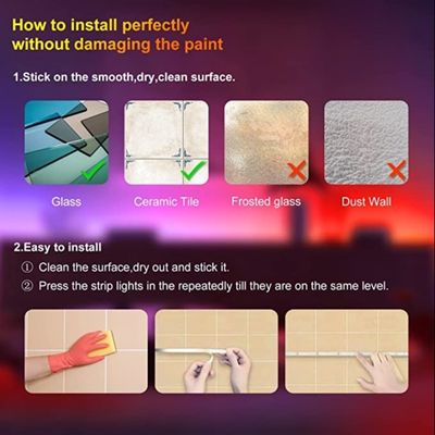 USB Prot 1m 10W Smart Full Color Light Strip 16 Million Colors 10m IP65