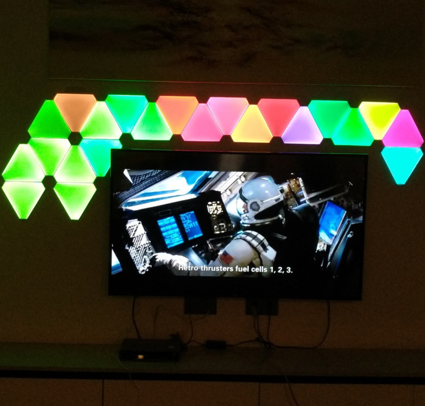 Gaming Room Lights Triangle LED Lights DIY App Control Intelligent Quantum